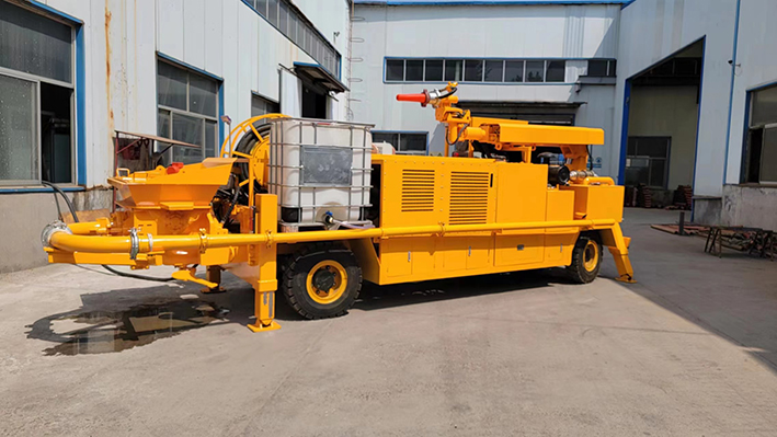 疫情防控不松懈，柴油機礦用混凝土濕式噴射車(chē)正常發(fā)貨！