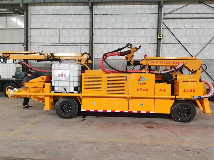 疫情防控不松懈，柴油機礦用混凝土濕式噴射車(chē)正常發(fā)貨！